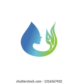 beauty face logo template