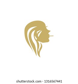 beauty face logo template
