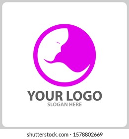 beauty face logo vector ilustration