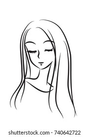 beauty face vector