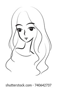 beauty face vector