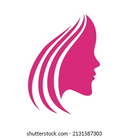 Beauty face vector logo template