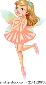 Beauty fairy on a white background illustration