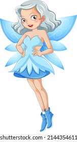 Beauty fairy on a white background illustration