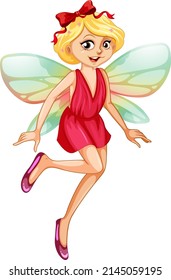 Beauty fairy on a white background illustration