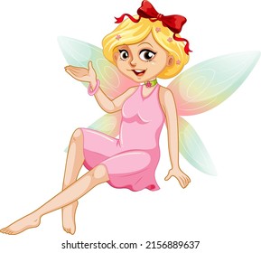 Beauty fairy on a white background illustration