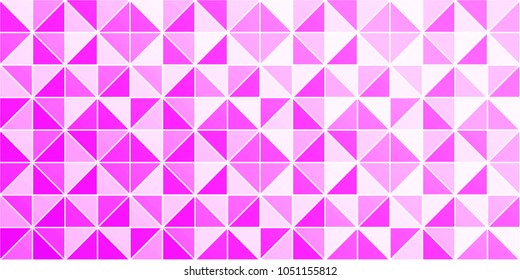 Beauty and fashion background. Vector triangular texture. Geometric backdrop with triangles. Bright trendy colors. Gradient pink and purple. Fresh idea for magazine, interior decor, cosmetics design