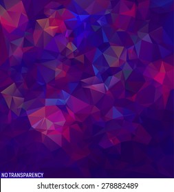 Beauty and fashion concept, abstract triangular background with dark purple tones.