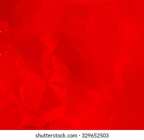 Beauty and fashion concept, abstract triangular background with red polygonal abstract shapes
