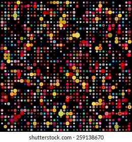 Beauty and fashion concept colorful dotted background