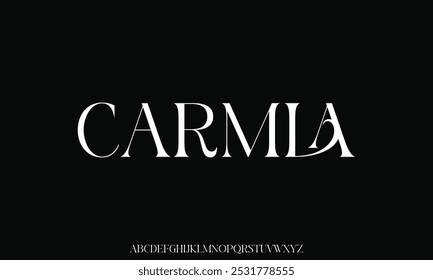 beauty fashion elegant minimalist serif italic fonts decorative wedding vintage retro logos. Minimal luxury font alphabet logo. Vector illustration
