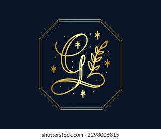 Beauty and fashion G letter logo vector