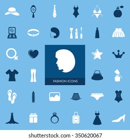  Beauty and Fashion Icon Set