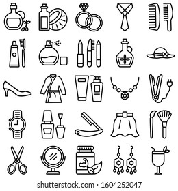 
Beauty and Fashion Isolated Vector icons set every single icon can be easily modified or edited
