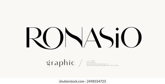 Moda de belleza Logotipo de alfabeto de fuente de lujo. Tipografía hermosas letras clásicas elegantes serif italic Fuentes decorativas de la boda vintage logotipos retro. Ilustración vectorial