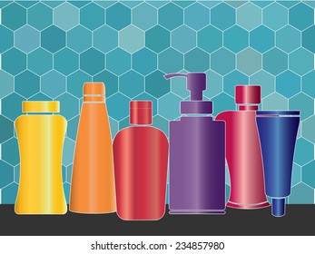 Beauty Fashion Products Illustration Vector Format Stock Vector ...