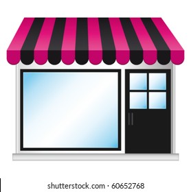 Beauty fashion store. Vector illustration.