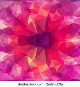 Beauty and fasihon concept, abstract triangular background with polygonal abstract shapes