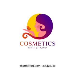 Beauty Female Face Logo Design. Beauty salon logo design. Girl's Face Vector. Hair Salon Logo.