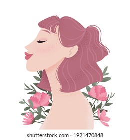 Hair And Makeup Peony Stock Vectors Images Vector Art Shutterstock