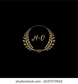 Beauty and feminine vector initial logo handwriting logo of initial floral and botanical with creative template for any company or business