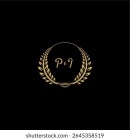 Logotipo inicial de la escritura a mano del logotipo de la belleza y del Vector femenino con la Plantilla creativa para cualquier compañía o negocio