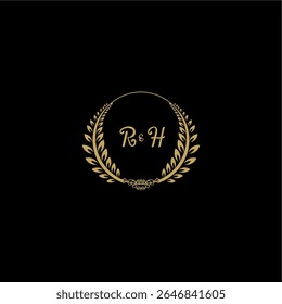 Logotipo inicial de la escritura a mano del logotipo de la belleza y del Vector femenino con la Plantilla creativa para cualquier compañía o negocio
