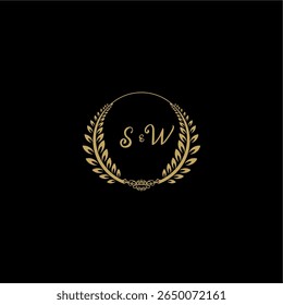 Beleza e vetor feminino logotipo inicial caligrafia logo de floral e botânica inicial com modelo criativo para qualquer empresa ou negócio