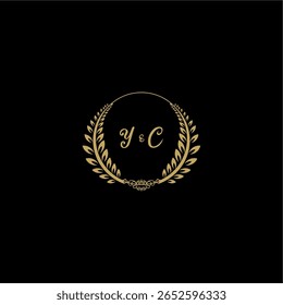 Beleza e vetor feminino logotipo inicial caligrafia logo de floral e botânica inicial com modelo criativo para qualquer empresa ou negócio