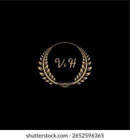 Logotipo inicial de la escritura a mano del logotipo de la belleza y del Vector femenino con la Plantilla creativa para cualquier compañía o negocio