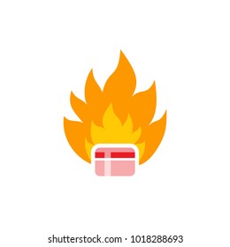 Beauty Fire Logo Icon Design