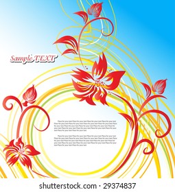 Beauty floral background