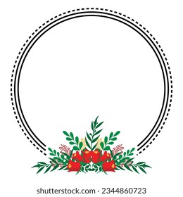 beauty floral frame shape illustration design
