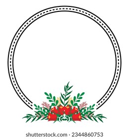 beauty floral frame shape illustration design