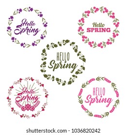 beauty floral labels hello spring collection