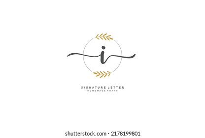 I beauty floral logo design inspiration. Vector letter wedding template design for brand.