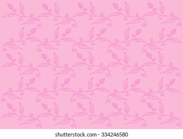 beauty floral pattern. Hand drawing vector illustration

