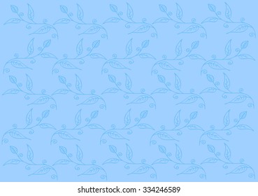 beauty floral pattern. Hand drawing vector illustration

