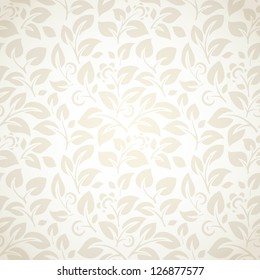 Beauty floral patterns on white background