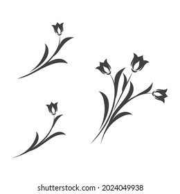 Beauty florist vector icon design template