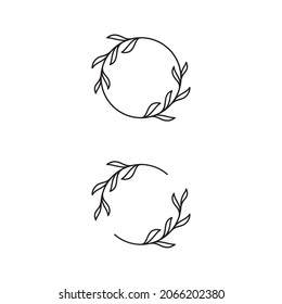 Beauty florist vector icon design template