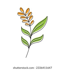 Beauty florist vector icon design template