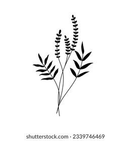 Plantilla de diseño de icono de vector florista de belleza