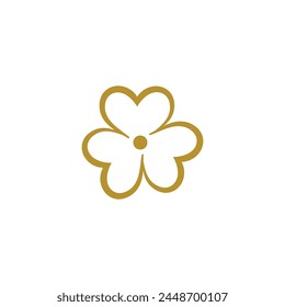 Beauty florist vector icon design template