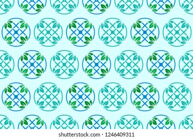 Beauty flower abstract seamless patternl vector illustration