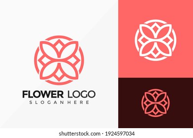 Beauty Flower Logo Design. Modern Idea Logos Designs Vector Illustration Template