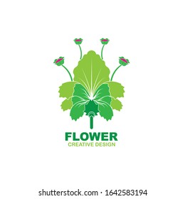 Beauty Flower Logo Design Vector
