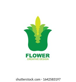 Beauty Flower Logo Design Vector
