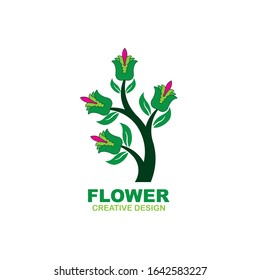 Beauty Flower Logo Design Vector
