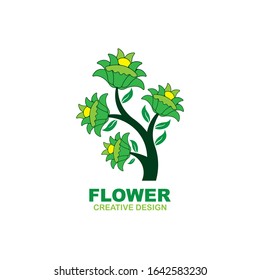 Beauty Flower Logo Design Vector
